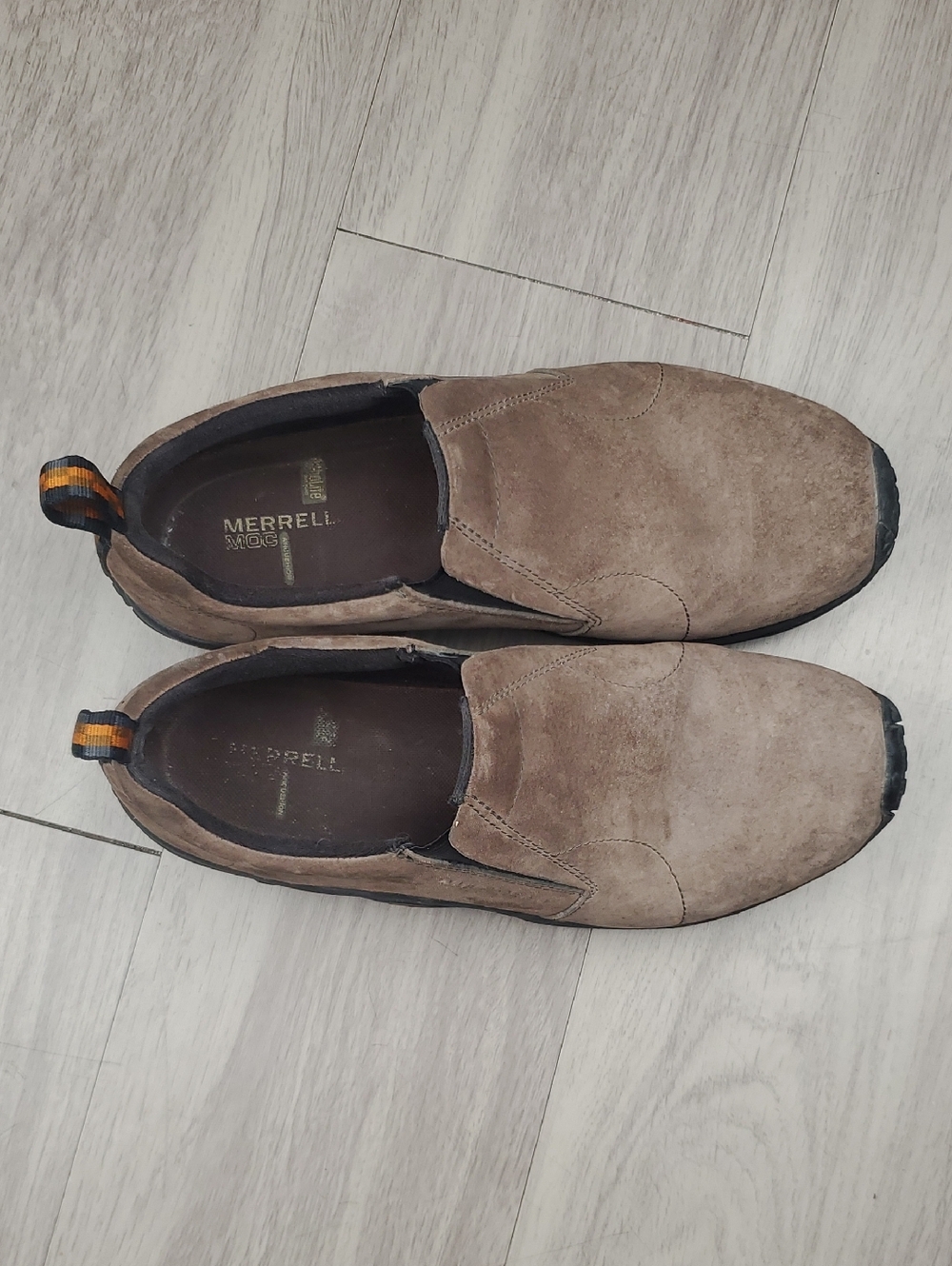 Merrell Jungle Moc Suede Slip On Shoes Men’s 10.5 Brown Comfort Casual